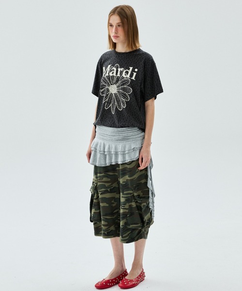 Mardi Mercredi（マルディメクルディ） tシャツ 半袖 TSHIRT LEOPARD