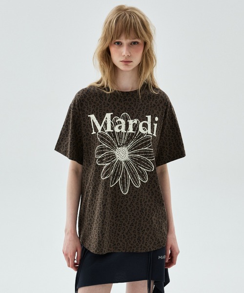 Mardi Mercredi（マルディメクルディ） tシャツ TSHIRT LEOPARD