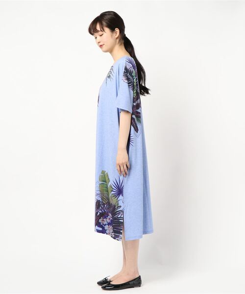 「チャイハネ」 Tシャツワンピース FREE グレー レディース_画像4