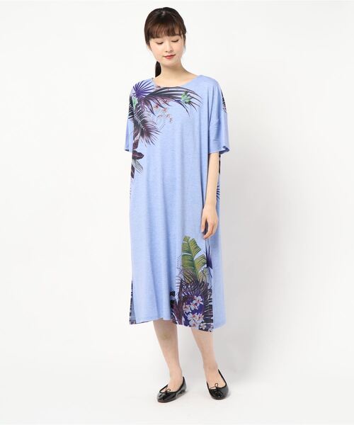 「チャイハネ」 Tシャツワンピース FREE グレー レディース_画像6