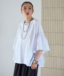 tシャツ 半袖 異素材フリルBIGT 2428...の詳細画像1