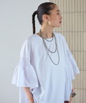 tシャツ 半袖 異素材フリルBIGT 2428...の詳細画像2