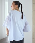 tシャツ 半袖 異素材フリルBIGT 2428...の詳細画像3