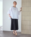 tシャツ 半袖 異素材フリルBIGT 2428...の詳細画像5