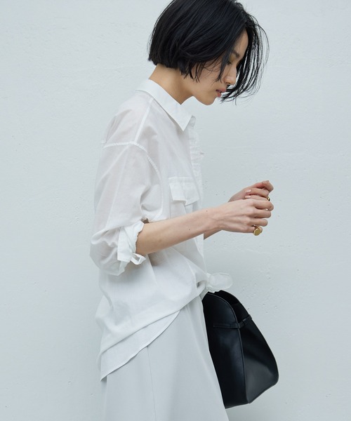 「GALLARDAGALANTE」 長袖シャツ FREE チャコールグレー レディース_画像7
