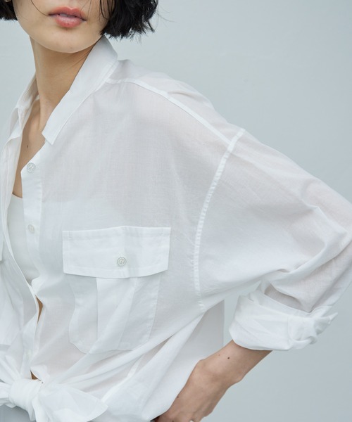 「GALLARDAGALANTE」 長袖シャツ FREE チャコールグレー レディース_画像9