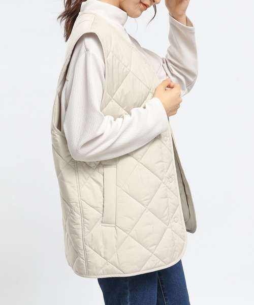 「GLOBAL WORK Smile Seed Store」 ベスト LARGE アイボリー レディース_画像6