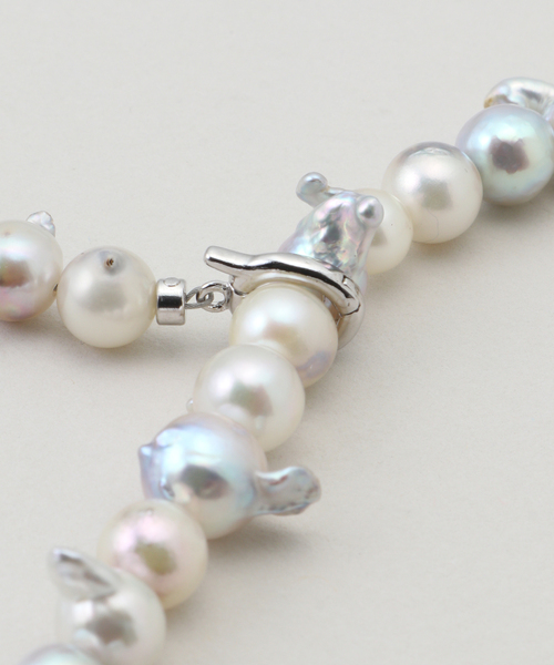 ネックレス AYUS/アユス AKOYA BAROQUE PEARL CLIKER ネックレス N30 レディースの画像