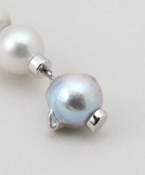 ネックレス AYUS/アユス AKOYA BAROQUE PEARL CLIKER ネックレス N30 レディースの画像