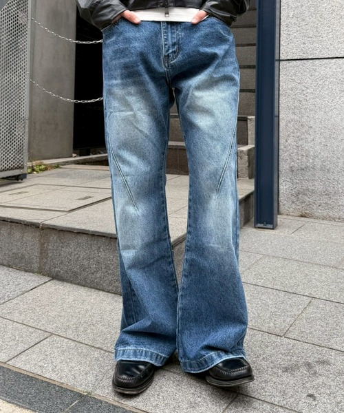 Chikashitsu+（チカシツプラス） ジーンズ 「Chikashitsu +」washed