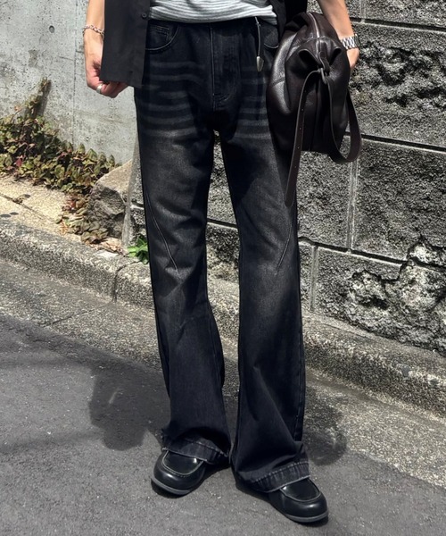 Chikashitsu+（チカシツプラス） ジーンズ 「Chikashitsu +」washed
