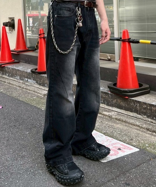Chikashitsu+（チカシツプラス） ジーンズ 「Chikashitsu +」washed 