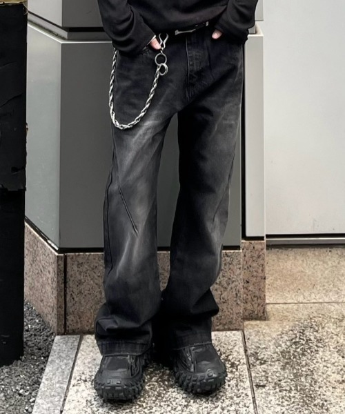 Chikashitsu+（チカシツプラス） ジーンズ 「Chikashitsu +」washed