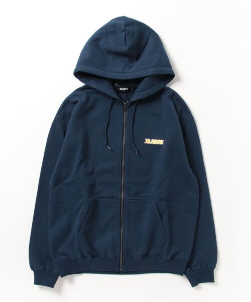 「XLARGE」 ジップアップパーカー L ネイビー メンズ_画像2