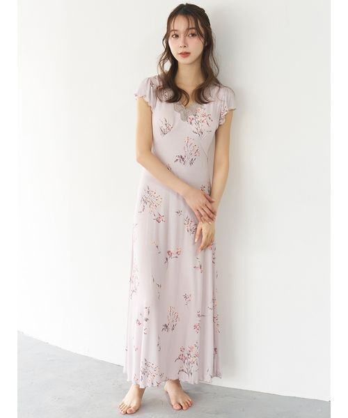 SNIDEL HOME パジャマ ルームウェア プリントカップインカット