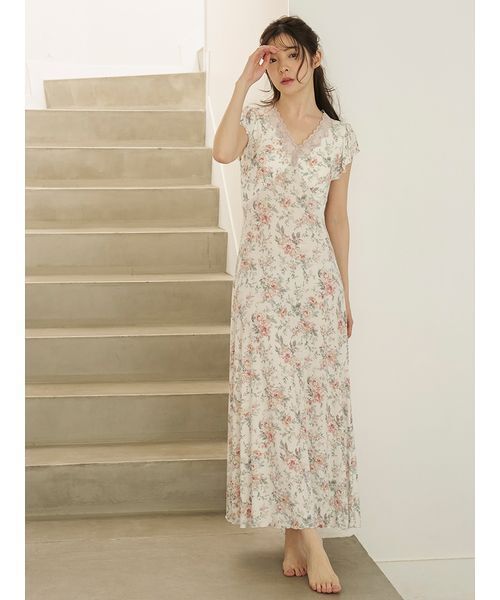 SNIDEL HOME パジャマ ルームウェア プリントカップインカット