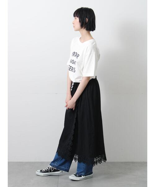 スカート 2WAYレースキャミスカートの画像