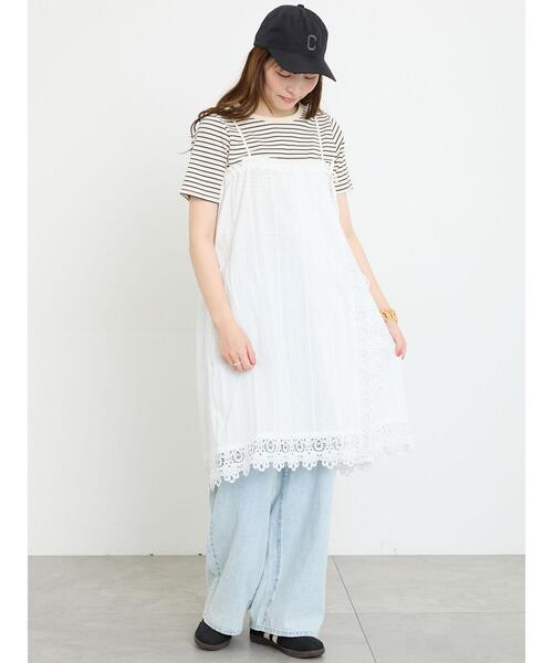 スカート 2WAYレースキャミスカートの画像