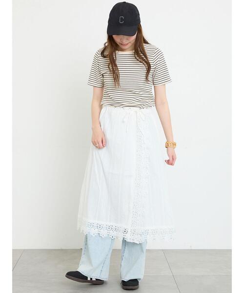 スカート 2WAYレースキャミスカートの画像