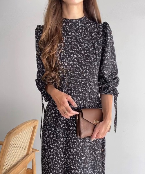 「FILLOU」 長袖ワンピース LARGE ブラック レディース_画像3