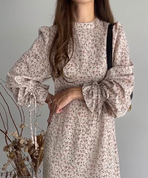 「FILLOU」 長袖ワンピース LARGE ブラック レディース_画像6