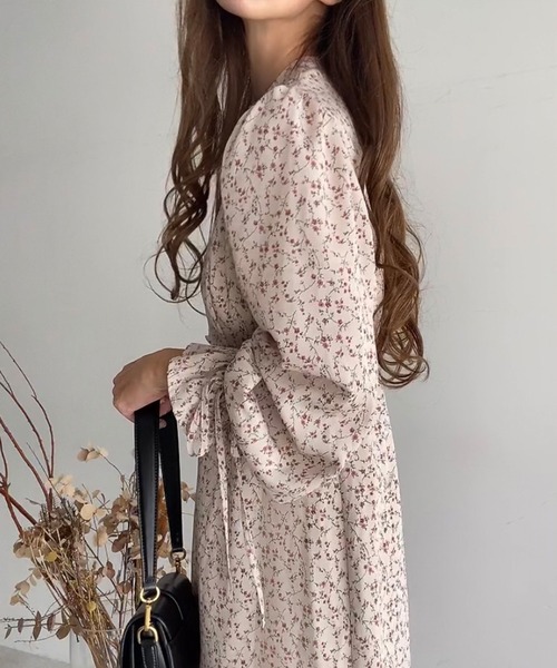 「FILLOU」 長袖ワンピース LARGE ブラック レディース_画像8
