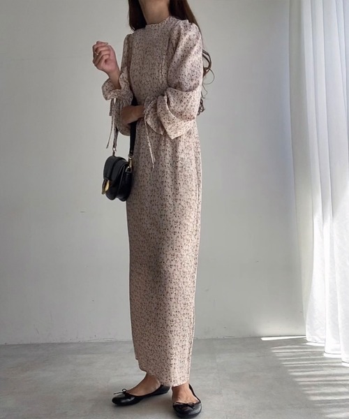 「FILLOU」 長袖ワンピース LARGE ブラック レディース_画像9