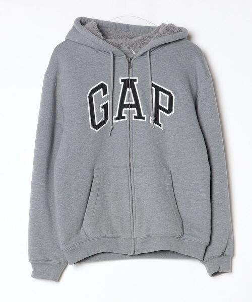 GAP（ギャップ） ジップアップパーカー X-SMALL グレー メンズ