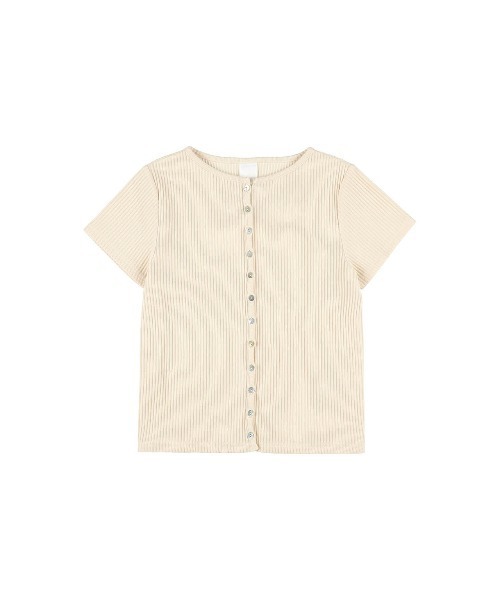 ALEXIA STAM（アリシアスタン） カーディガン 半袖 Rib Short Sleeve