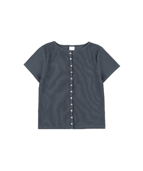 ALEXIA STAM（アリシアスタン） カーディガン 半袖 Rib Short Sleeve