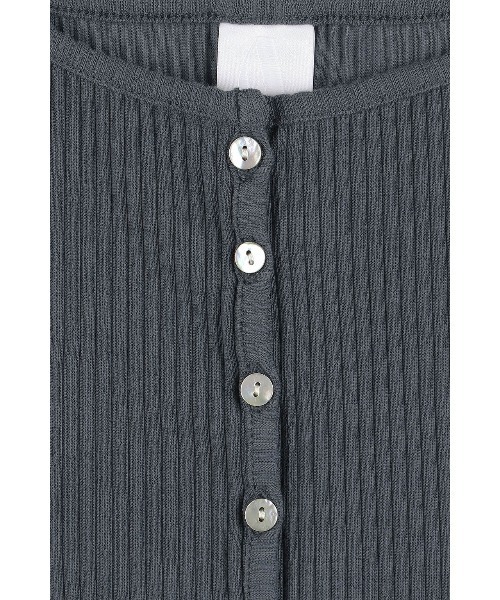 ALEXIA STAM リブショートスリーブカーディガン ALEXIA STAM（アリシアスタン） カーディガン 半袖 Rib Short Sleeve