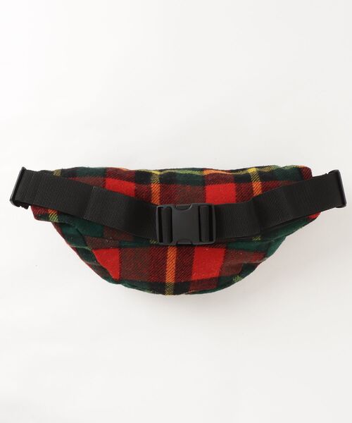 「Johnson Woolen Mills」 チェック柄ショルダーバッグ - レッド レディース_画像2