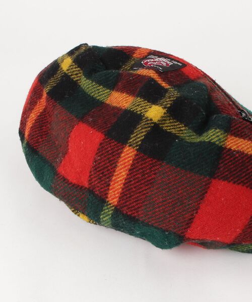 「Johnson Woolen Mills」 チェック柄ショルダーバッグ - レッド レディース_画像3