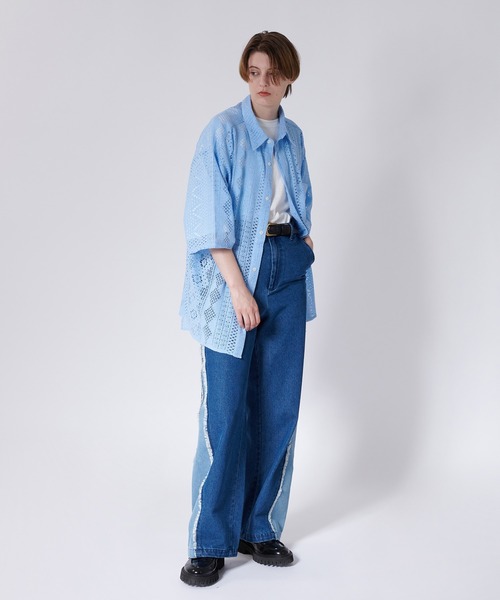 「ONCILY」 デニムパンツ SMALL ブルー メンズ_画像7
