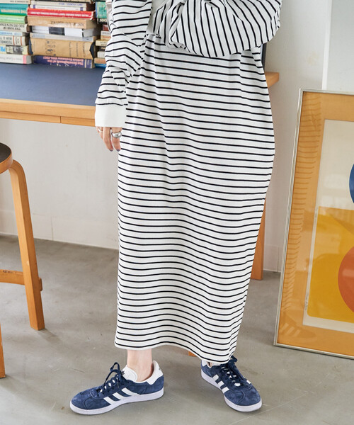 ワンピース 限定展開　USAコットン ビッグ シルエット ロングスリーブ ワンピース | FREAK'S STORE | 25
