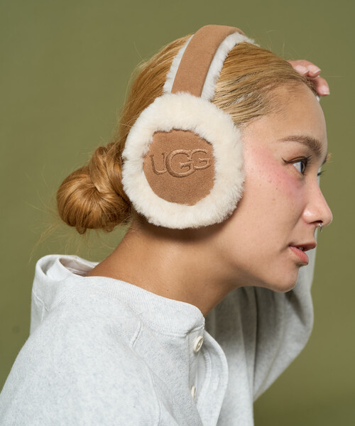 UGG フワフワファーイヤーマフ ベージュ FREAK'S STORE（フリークスストア） ugg 耳当て イヤーマフ 限定展開