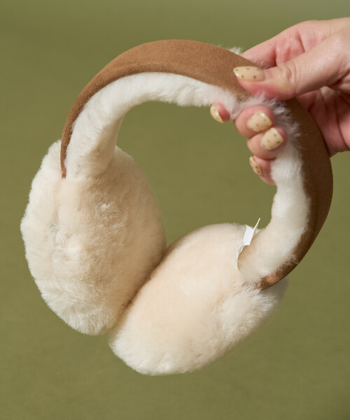 UGG ベージュ ファー イヤーマフ FREAK'S STORE（フリークスストア） ugg 耳当て イヤーマフ 限定展開