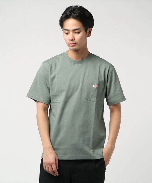 Danton（ダントン） tシャツ 半袖 クルーネックポケットTシャツ