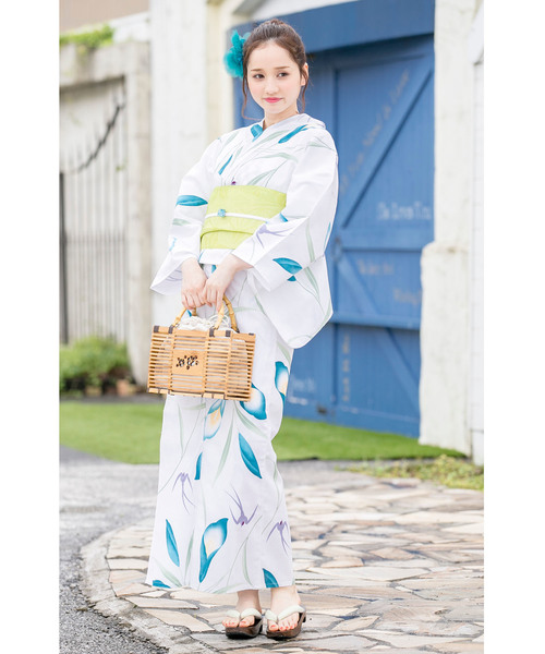 bonheur saisons 浴衣 浴衣3点セット （浴衣＋帯＋下駄