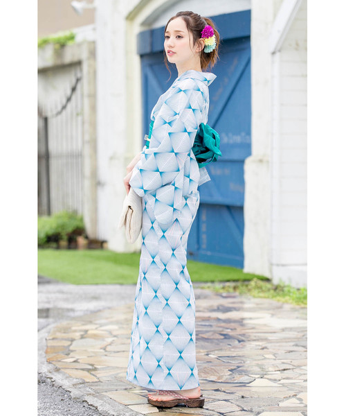 bonheur saisons 浴衣 浴衣3点セット （浴衣＋帯＋下駄