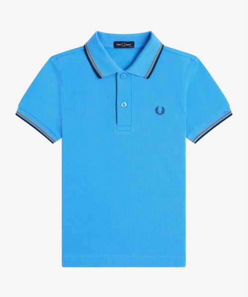 ポロシャツ 入学式 入園式 Kids Twin Tipped Fred Perry Shirt／キッズ ツインティップラインポロシャツの画像