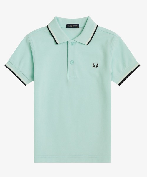 ポロシャツ 入学式 入園式 Kids Twin Tipped Fred Perry Shirt／キッズ ツインティップラインポロシャツの画像