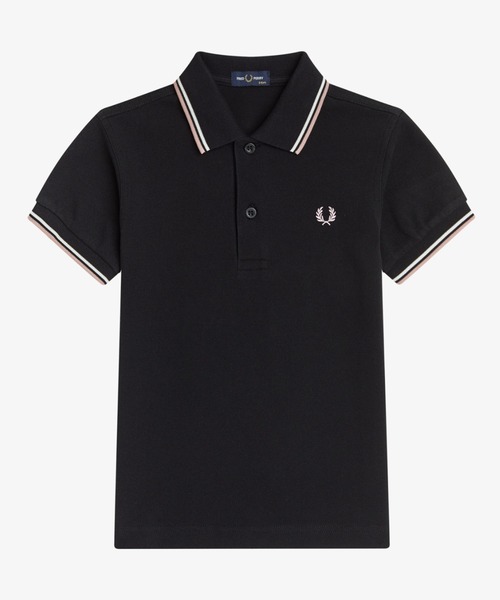 ポロシャツ 入学式 入園式 Kids Twin Tipped Fred Perry Shirt／キッズ ツインティップラインポロシャツの画像