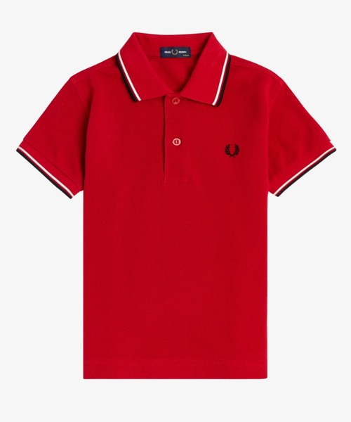 ポロシャツ 入学式 入園式 Kids Twin Tipped Fred Perry Shirt／キッズ ツインティップラインポロシャツの画像