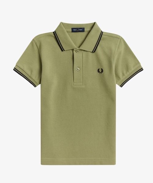 ポロシャツ 入学式 入園式 Kids Twin Tipped Fred Perry Shirt／キッズ ツインティップラインポロシャツの画像