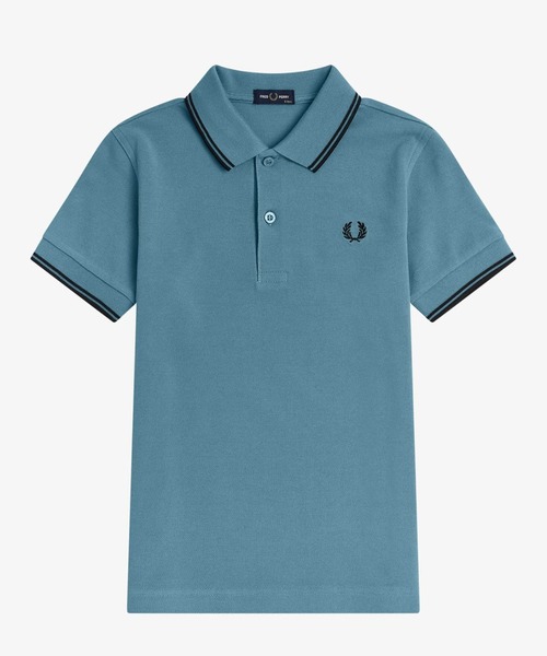 ポロシャツ 入学式 入園式 Kids Twin Tipped Fred Perry Shirt／キッズ ツインティップラインポロシャツの画像