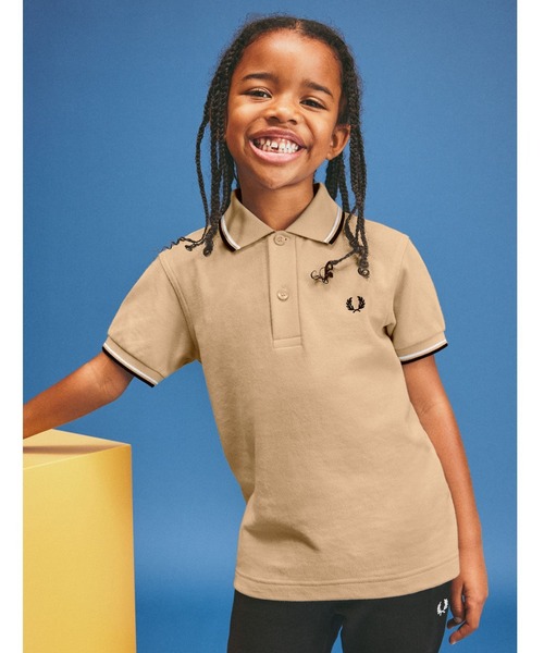 ポロシャツ 入学式 入園式 Kids Twin Tipped Fred Perry Shirt／キッズ ツインティップラインポロシャツの画像