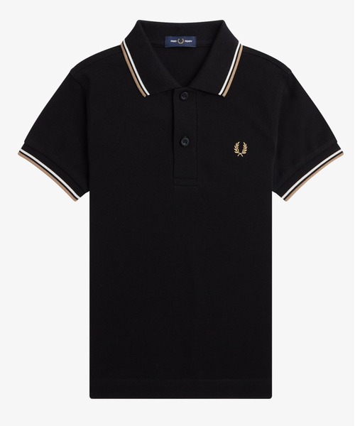FRED PERRY ブラックポロシャツ 新品タグ付き FRED PERRY（フレッドペリー） ポロシャツ 入学式 入園式 Kids Twin