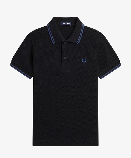 ポロシャツ 入学式 入園式 Kids Twin Tipped Fred Perry Shirt／キッズ ツインティップラインポロシャツの画像