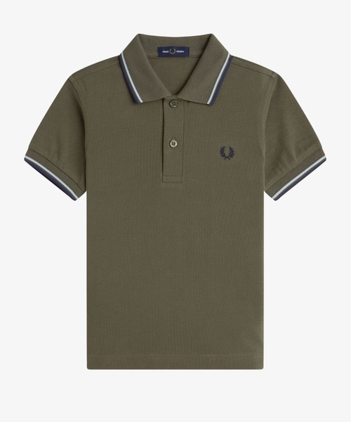 ポロシャツ 入学式 入園式 Kids Twin Tipped Fred Perry Shirt／キッズ ツインティップラインポロシャツの画像